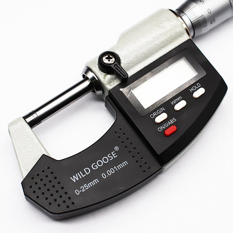 0-25 mm Electronic Outside Micrometers 0.001mm with Extra Large LCD Screen Digital Micrometer Electronic Digital Measure Tools