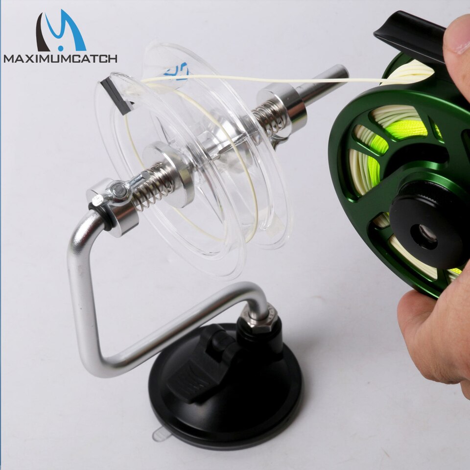 Maximumcatch Aluminum Line Spool Portable Fishing Line Reel Spool Spooler System Tackle Line Winder