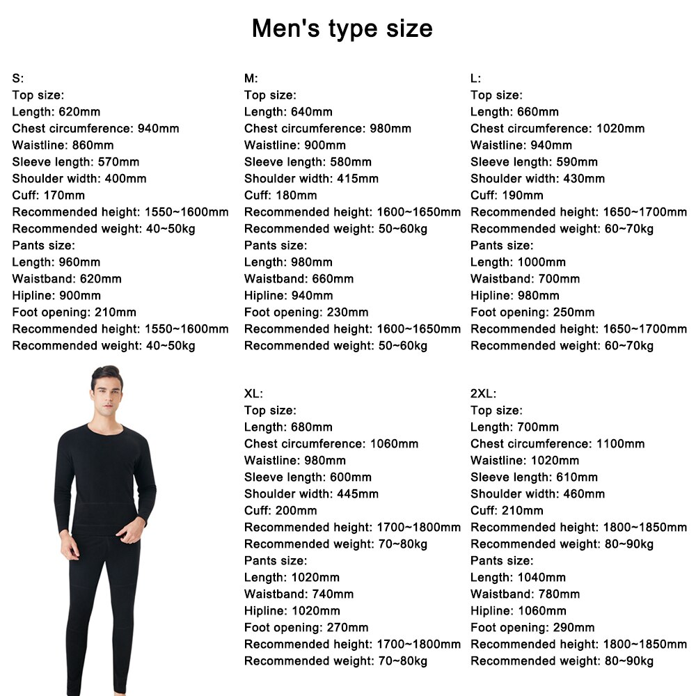 Intelligent temperaturkontroll varm och kalltät elektrisk värmekläder och byxor värmedräkt varm kostym