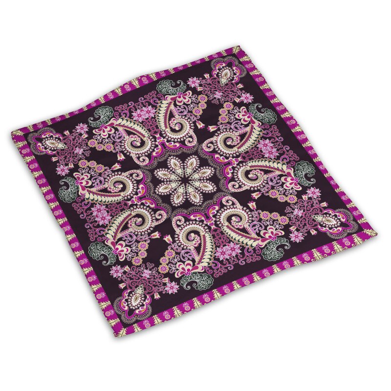 Mandala face fyrkantig handduk
