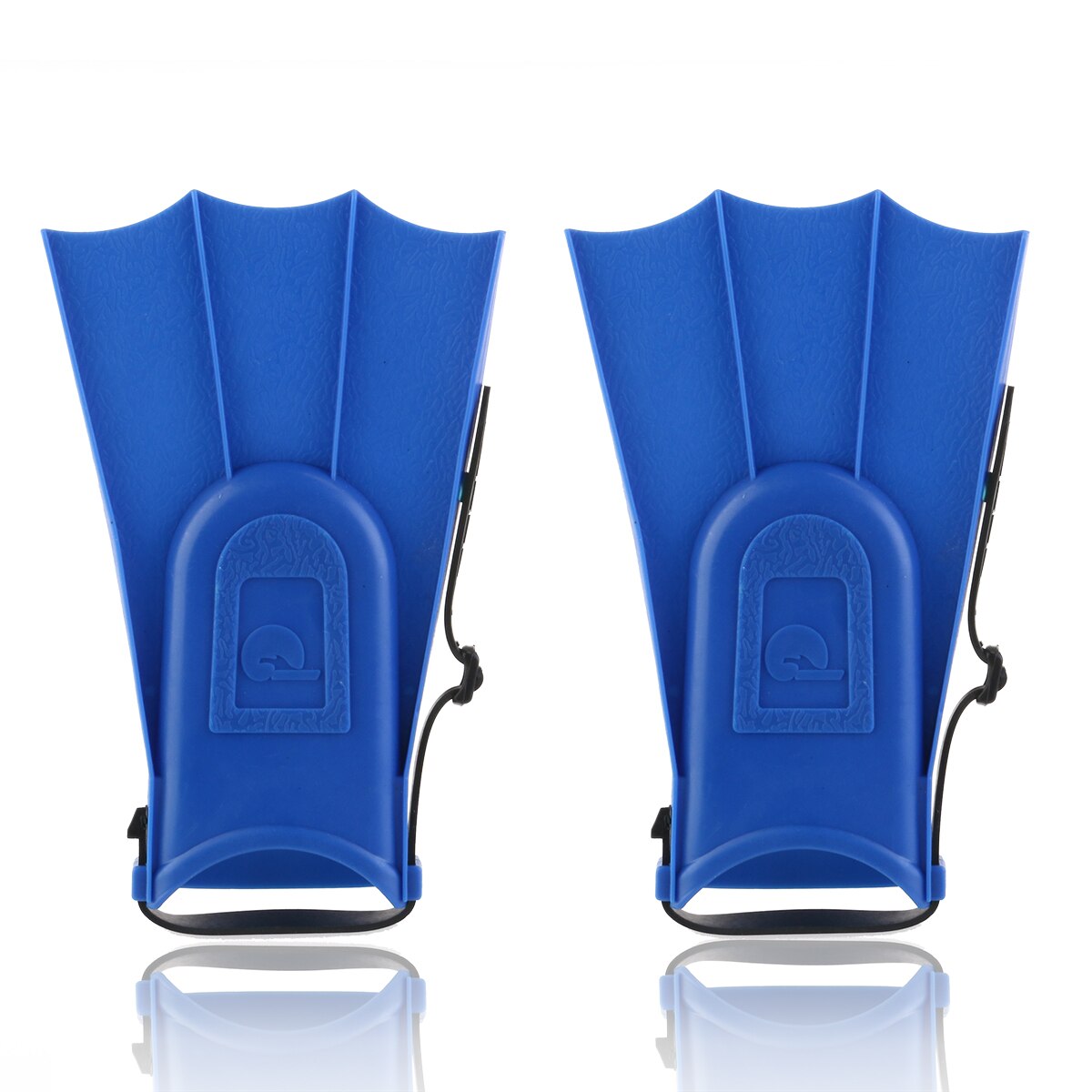 Kids Adjustable Flippers Fins Swimming Diving Learning Tools (Blue)