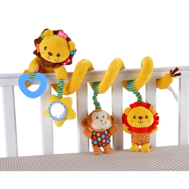 3Style Baby Toys Cute Musical Elephant Lion Multifunctional Crib Hanging Bed Bell Educational Toys Rattles for Kids