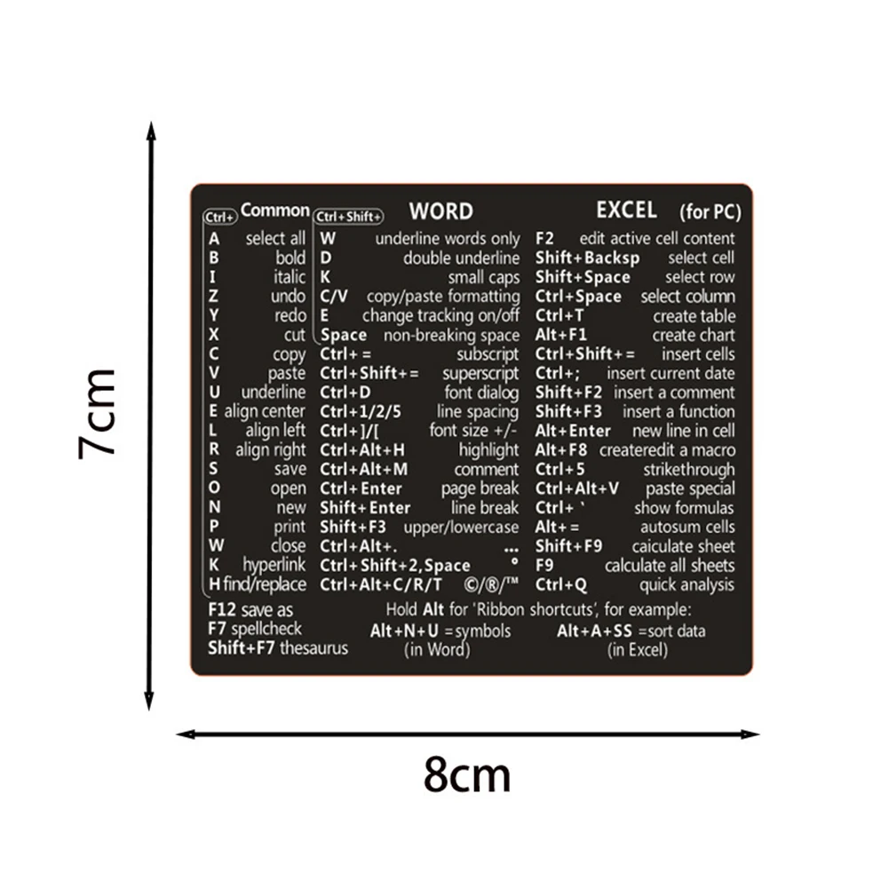 1pc naklejki ze skrótami klawiaturowymi do systemu word, excel, mac os, naklejka ochronna na laptopa z grafiką i literami: Zieleń wojskowa