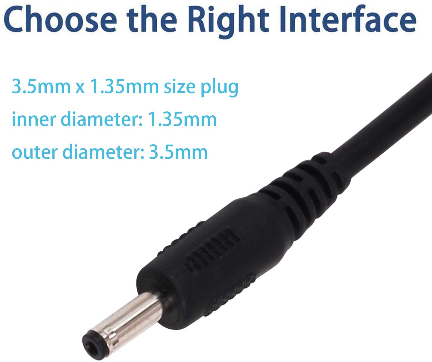 [2 Pack] 3FT Usb Naar Dc 3.5Mm X 1.35Mm Barrel Jack Adapter Connector 5V Dc power Charger Cable Oplaadsnoer Usb Naar Dc 3.5X1.35