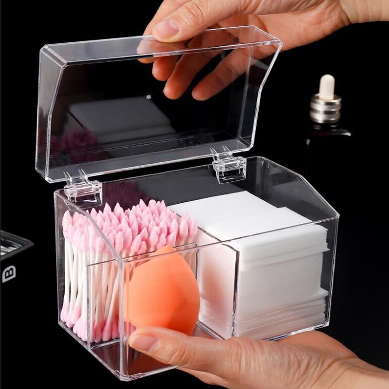 Transparent Lipstick Storage Box With Lid Acrylic Cosmetic Makeup Holder Organizer Multifunctional Display Case