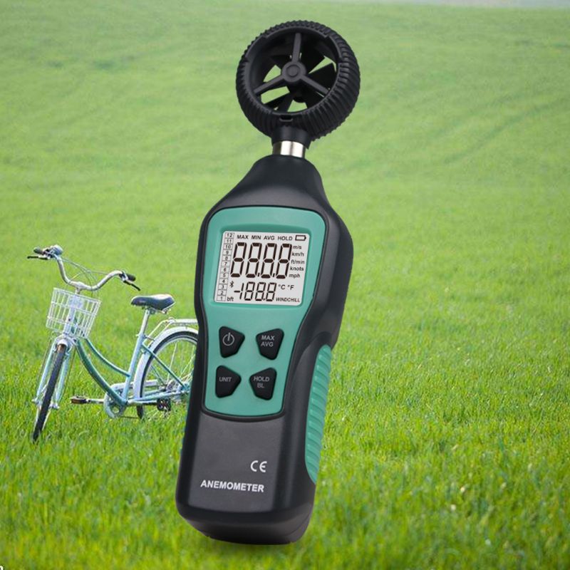 Portátil Handheld Digital Anemômetro Medidor De Velocidade Do Ar Do Vento Medição Alta Precisão 7855