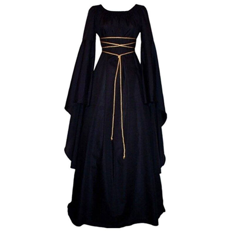 Halloween Kostuum voor vrouwen Cosplay Enge Heks Victoriaanse Jurk Vrouwen Carnaval Maskerade Cosplay Party Kleding 19: B / M