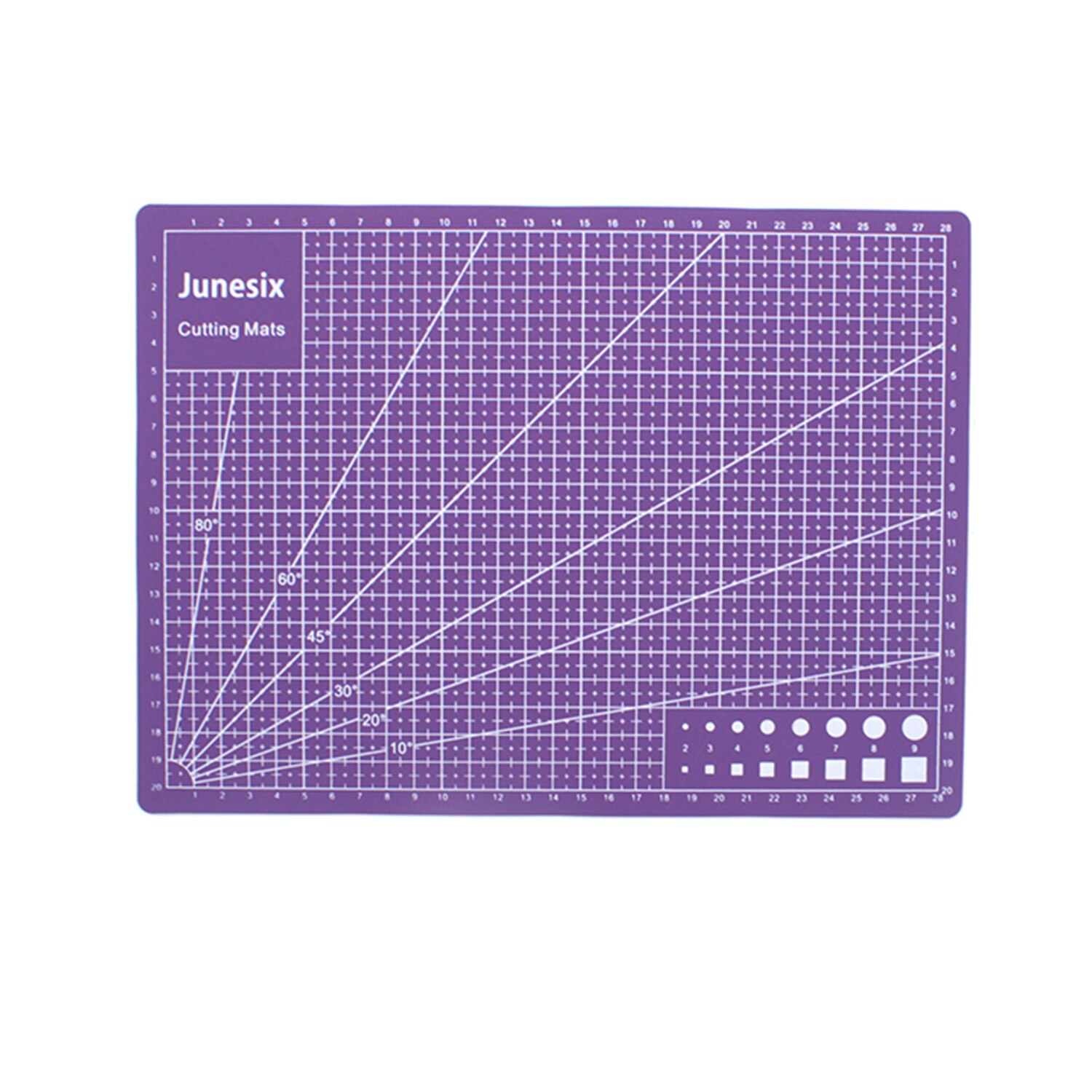 30*22cm Self Healing Cutting Mat Double-sided A4 Non-slip PVC Cutting Mat Board with Gri d Lines Angles for Scrapbooking