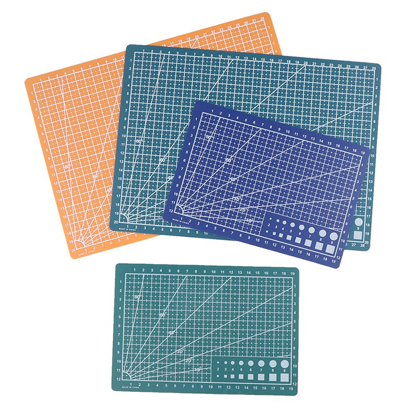 A4/A5 PP Double-sided Grid Lines Cutting Board Mat Self-healing Cutting Pad DIY