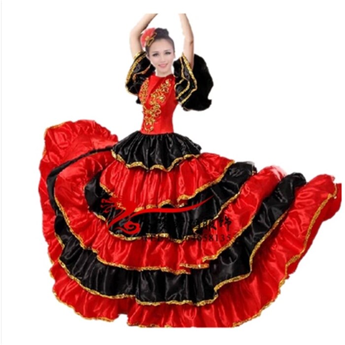 Women Flamenco Dance Dress Adult Paso Doble Dance Dress Flamenco Costume Girl Flamenco Dresses