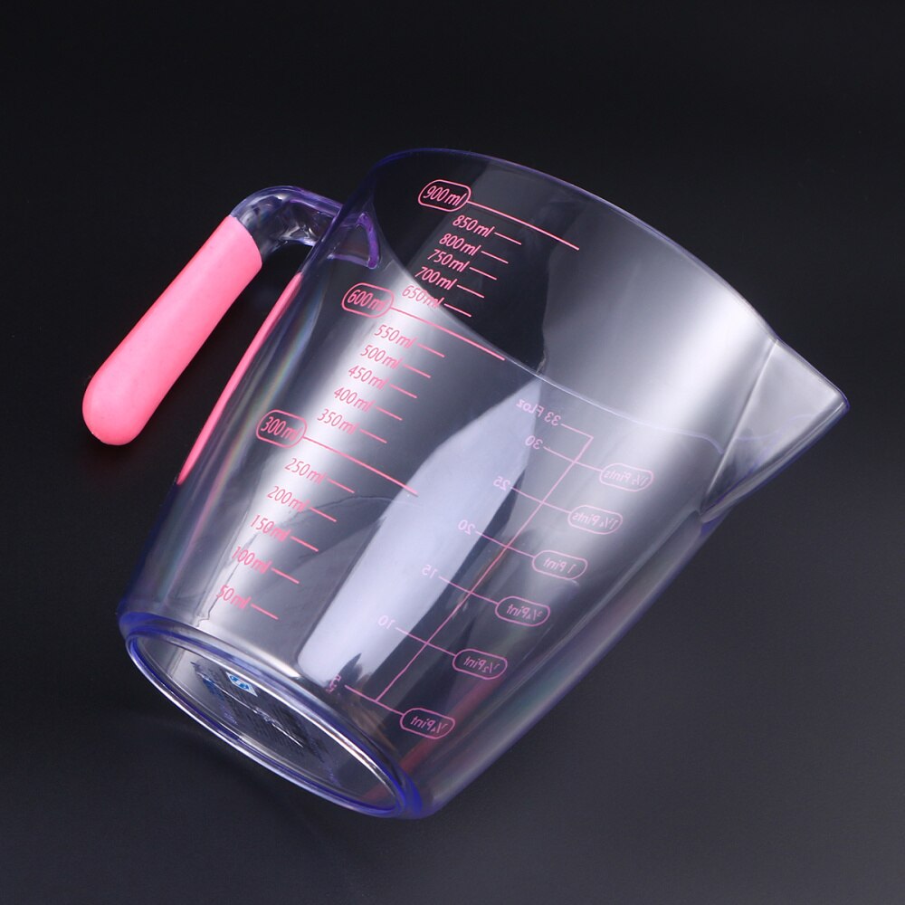 900ml Transparent Measuring Cup with Marking Scales Baking Kitchen Measuring Pitcher Measuring Cup