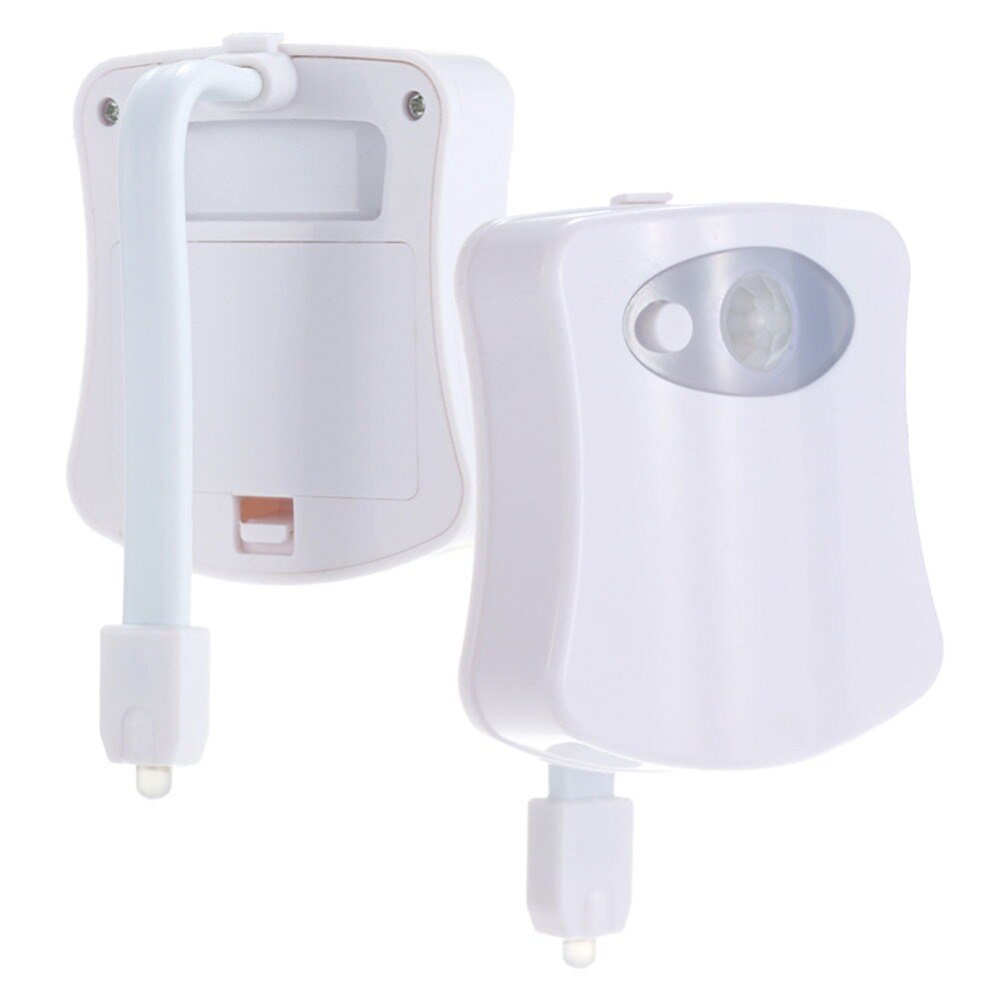 Smart toilet natlys sæde natlys sensor lampe 8 farver vandtæt baggrundslys bevægelsesaktiveret led luminaria lampe til barn