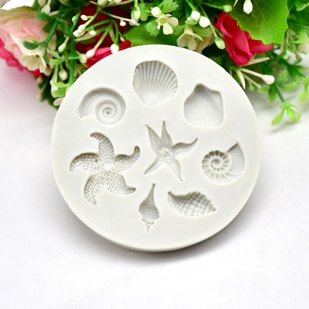 Zmhegw Diy Cakevorm Zeedieren Conch Shell Fondant Cake Candy Cake Decoratie Gereedschappen Keuken Dessert Tool #1975