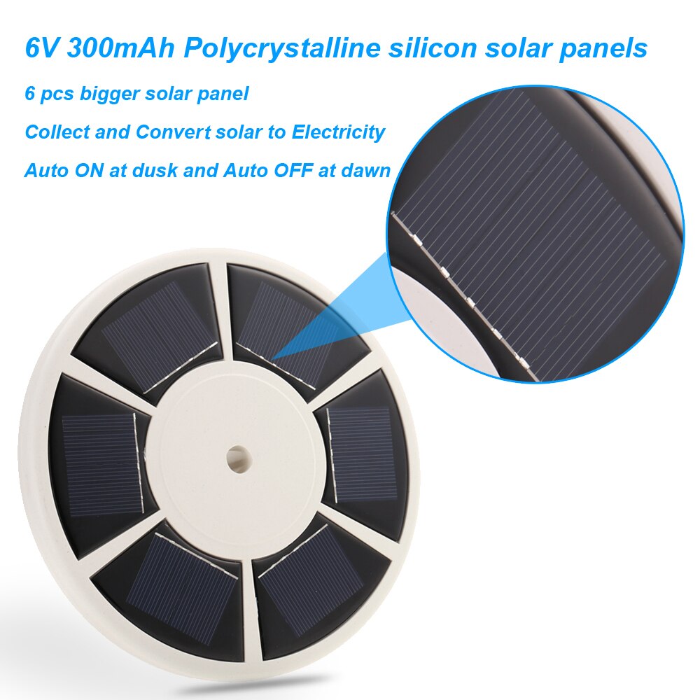 Lumière LED solaire lampe solaire 26 LED énergie solaire drapeau pôle lampe contrôle de la lumière sensible étanche lumière de jardin en plein air