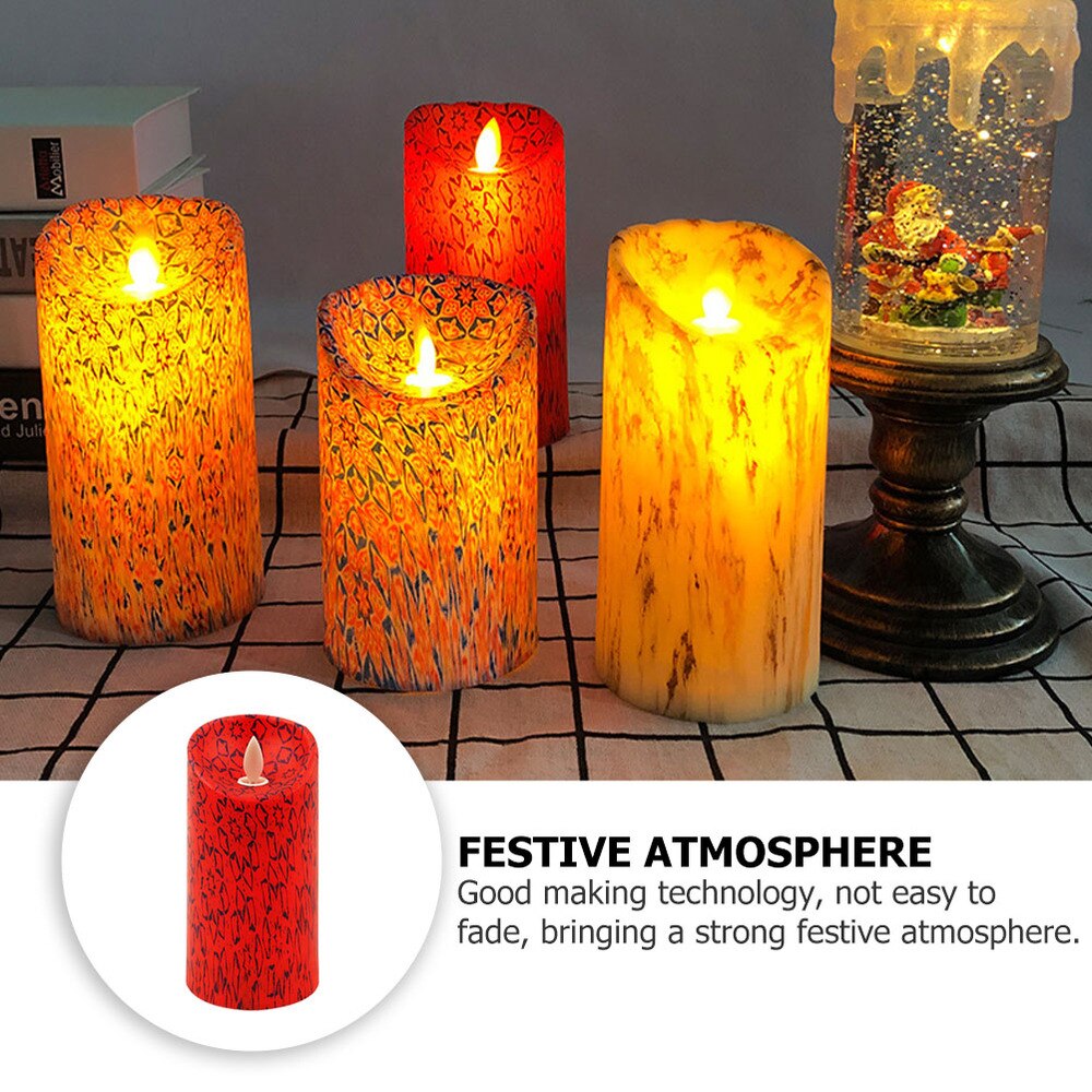 1Pc walentynki świeca elektroniczna romantyczne materiały ślubne bar scena dekoracje