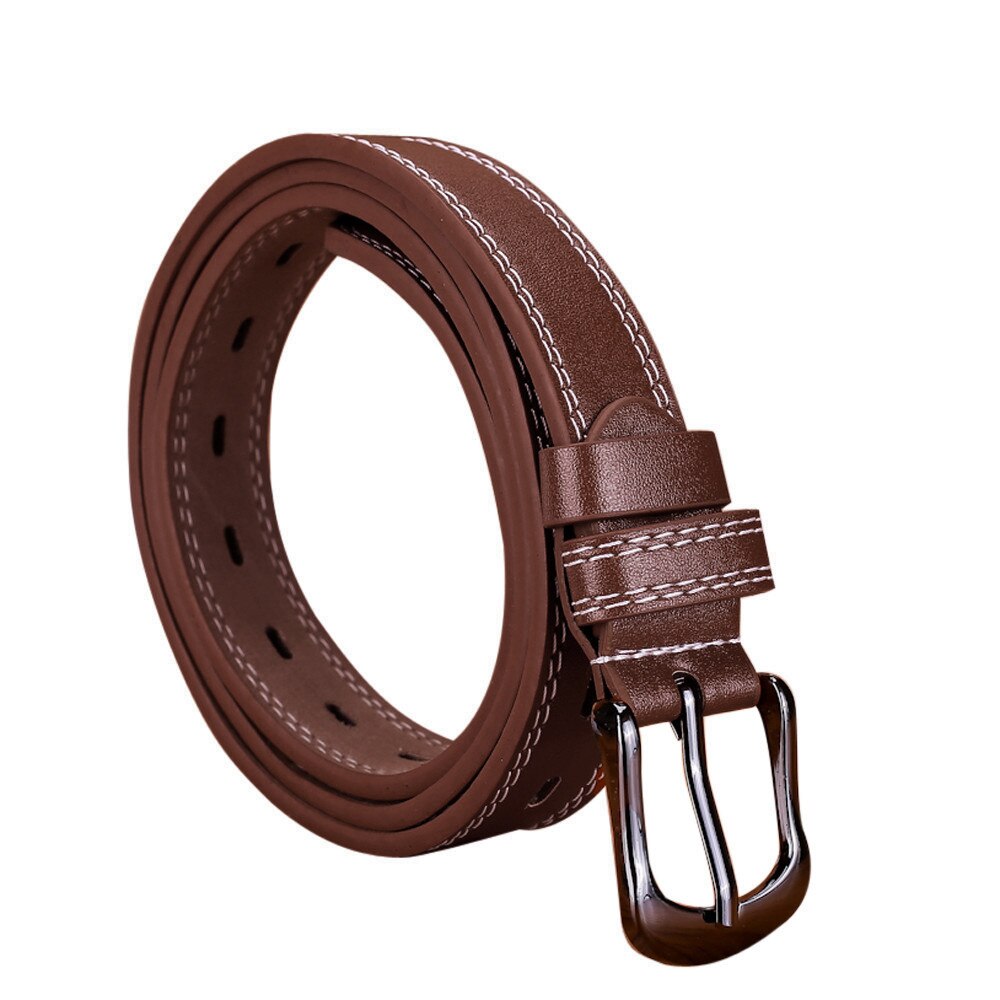 Top femmes dame filles maigre taille ceinture mince en cuir boucle étroite ceinture soutien et directe