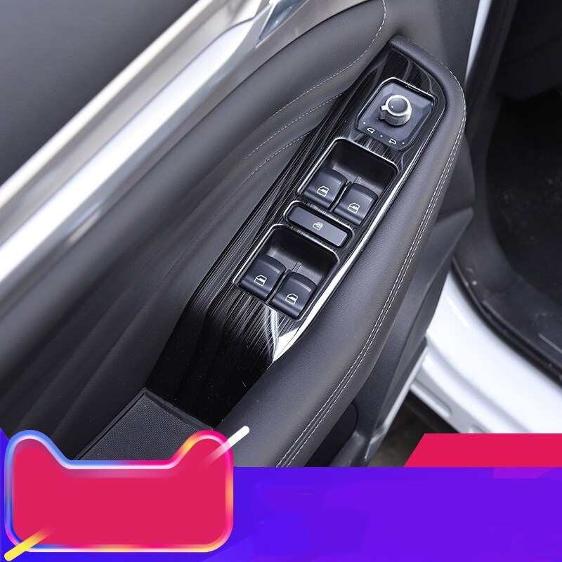 Lsrtw2017 for Haval F7 F7x Car Window Switch Panel Trims Stainless Steel Decorative Interior Mouldings Accessories