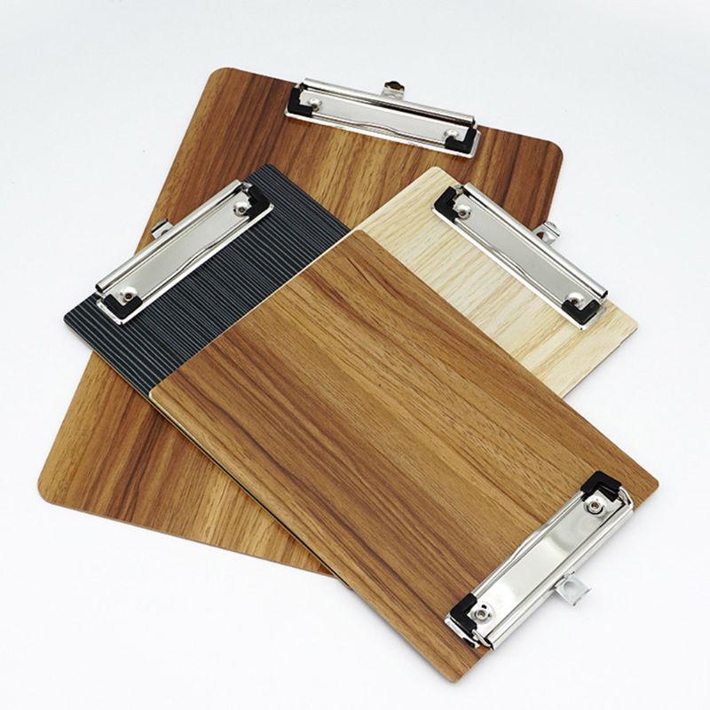 Draagbare A4 A5 Houten Schrijven Klembord Bestand Hardboard Kantoor School Briefpapier Clip Board