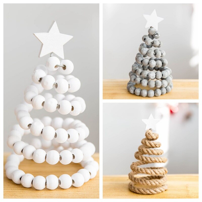 Kerstboom Ornamenten Met Houten Star Xmas Boom Topper Home Decoratieve