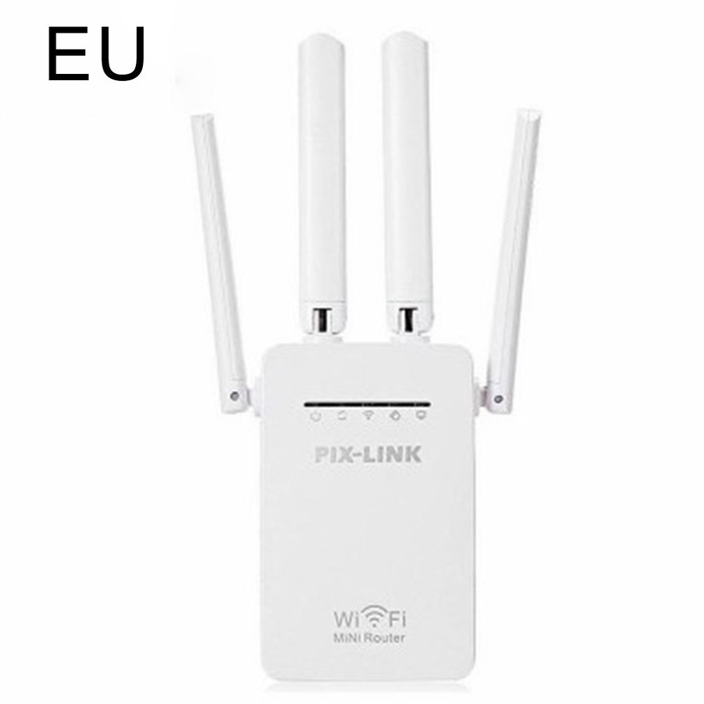 2.4GHz WiFi 300Mbps routeur sans fil antennes à Gain élevé répéteur Booster Extender réseau domestique 802.11N RJ45 2 Ports longue Distance: EU