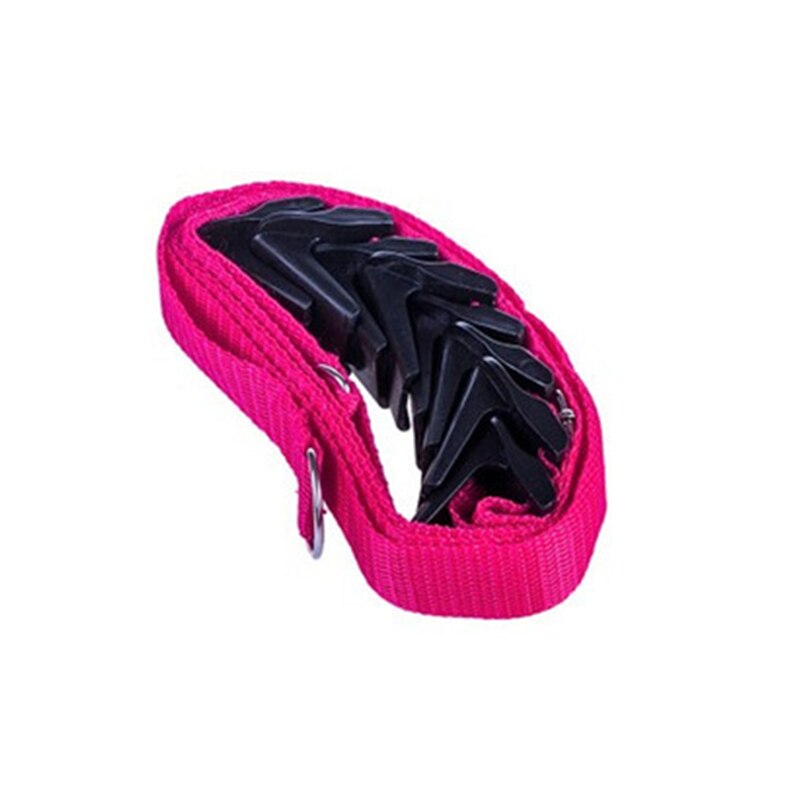 Adjustable Nylon Door Hooks Cap Rack Hat Coat Holder Handbag Key Hook Home Storage Organizer 8 Hooks Portable Door Closet Hanger: Rose