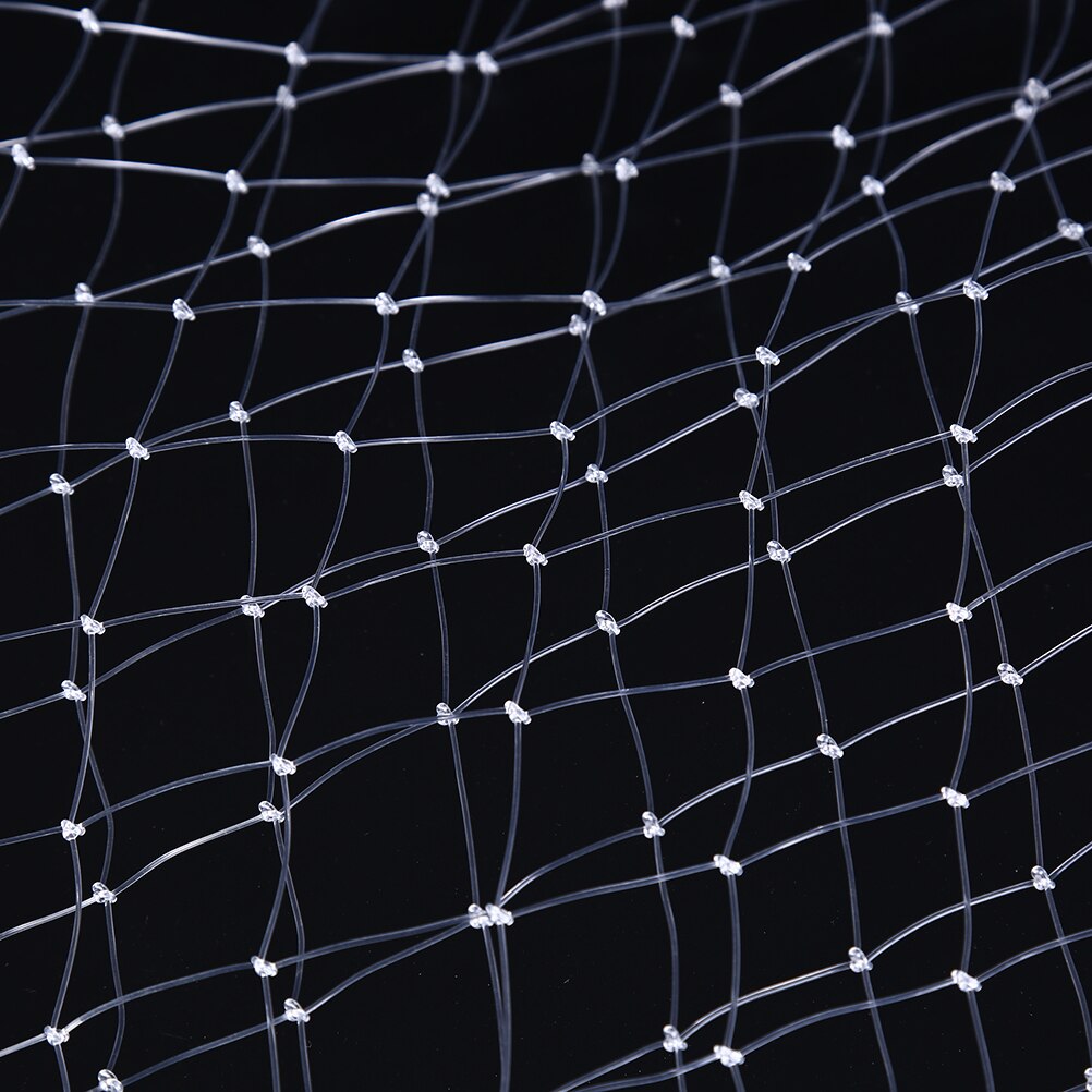 3 Sizes Nylon fish line Fishing Net Rhombus Mesh Hole Net Collapsible Fishing Tools