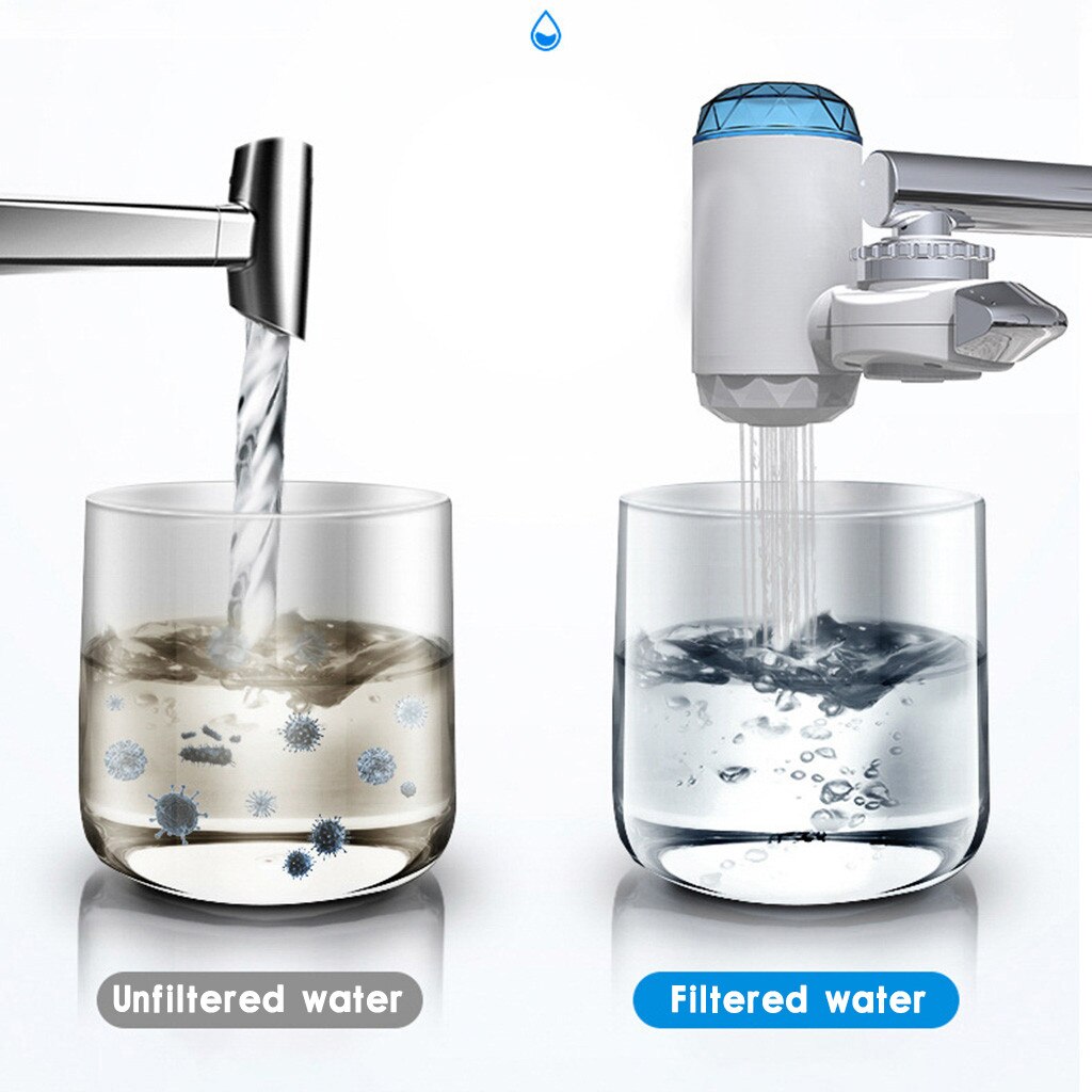 Tap Water Purifier Clean Kitchen Faucet Washable Ceramic Percolator Water Filter Filtro Rust Bacteria Removal Replacement Filter