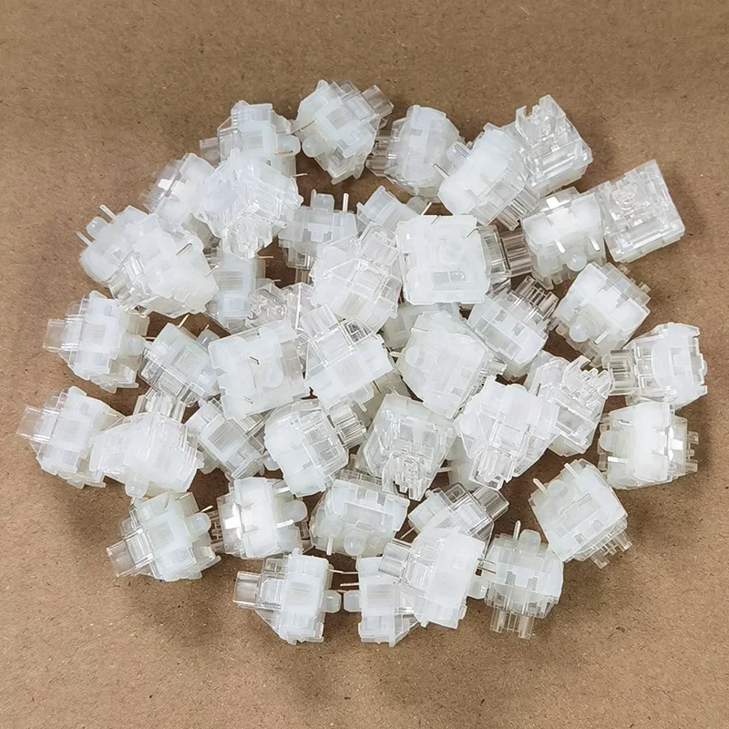TTC Frozen Silent Switch V2 Mechanical Keyboard Mute Linear Switches 39 gf 3 Pins RGB Transparent Factory Lubrication Custom PC