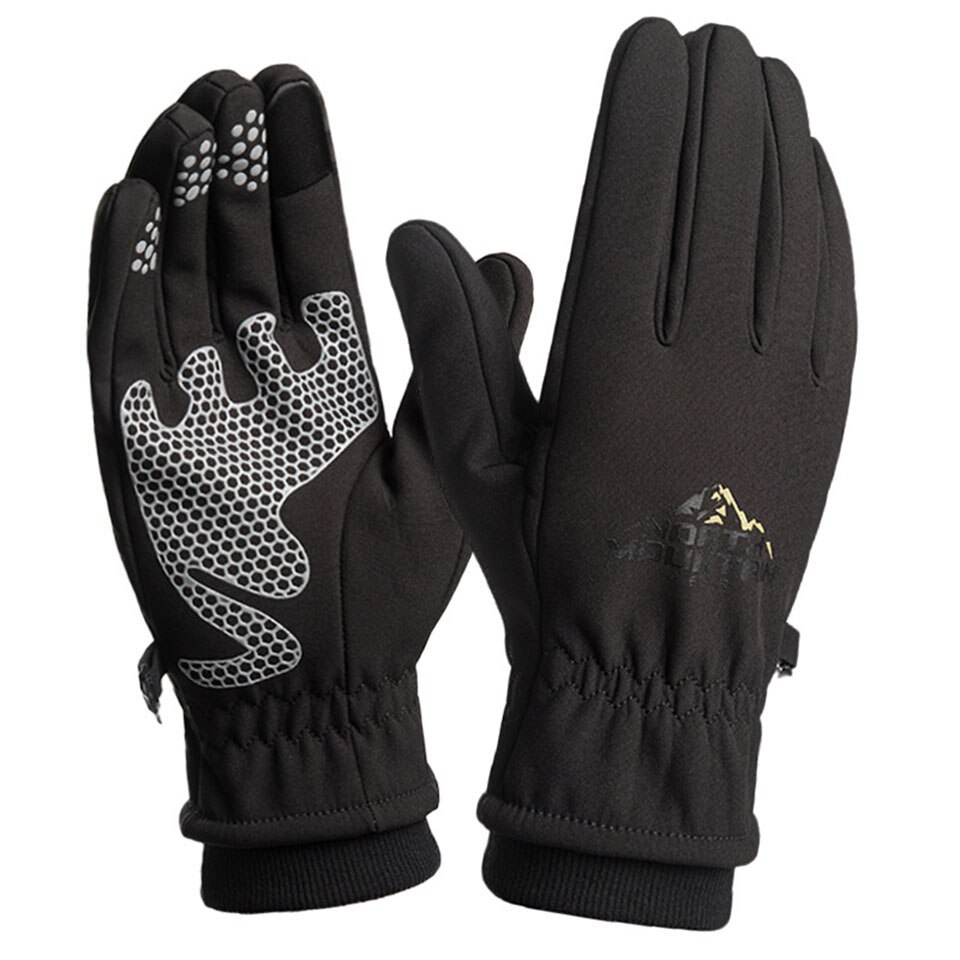 Lange visnet handschoenen zwart