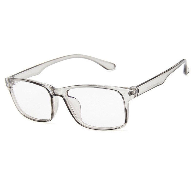 Small Square Frame Female Eyeglasses Unisex Transparent Lens Male Jelly Color Optical Glasses Women Men: Gray