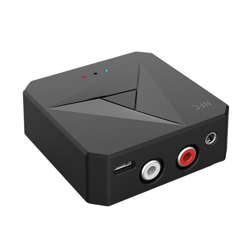 Nfc desktop bluetooth modtager bt transmitter bluetooth 5.0 3.5mm aux jack rca musik trådløs stemme frekvens adapter