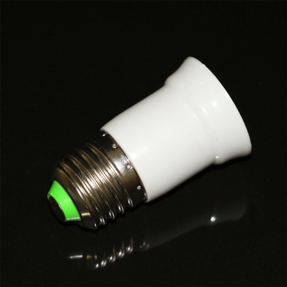 1 stk forlænge adapter  e27 to e27 led pære lampe sokkel holder skruefatning adapter konverter