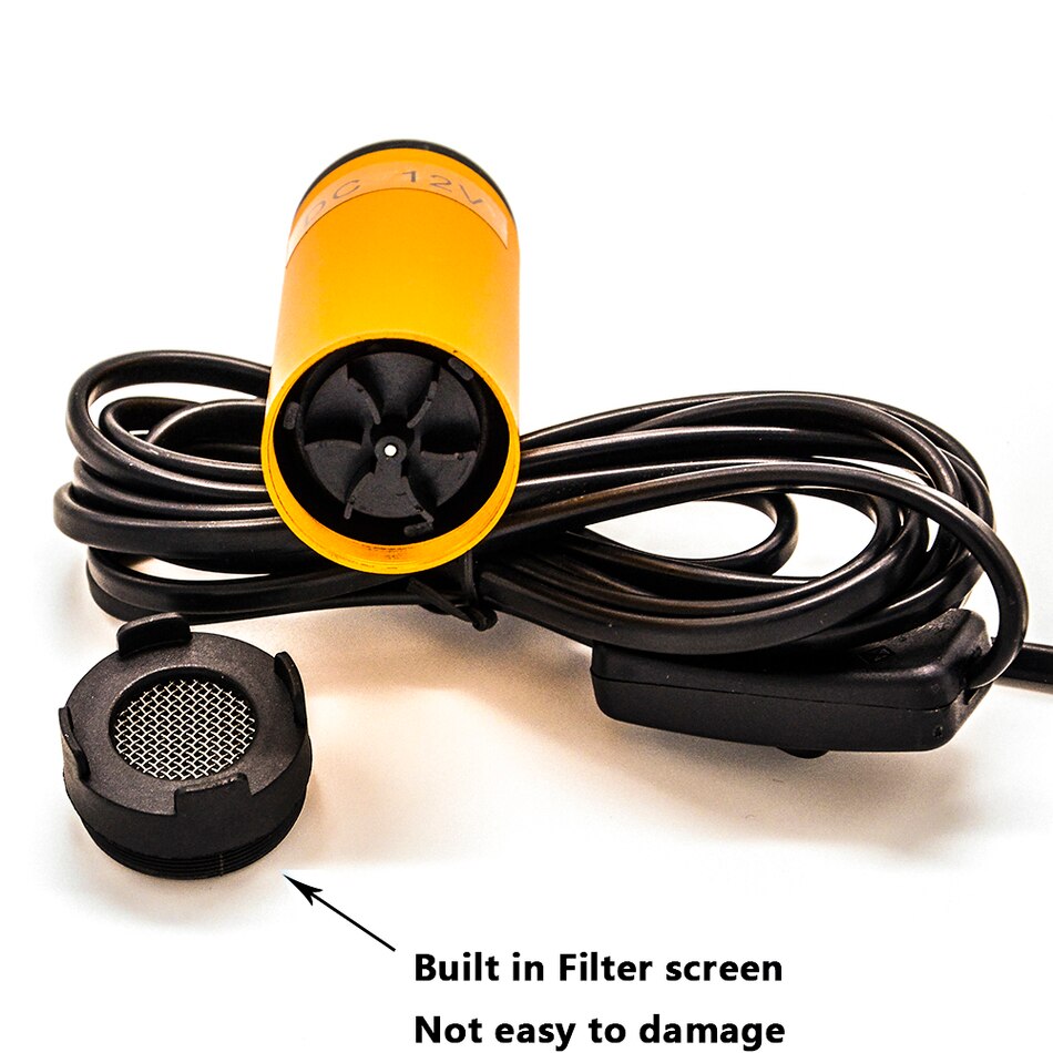 Mini 12V/24V Electric fuel transfer pump,Aluminium alloy diesel oil pump,water suction Built in Filter screen