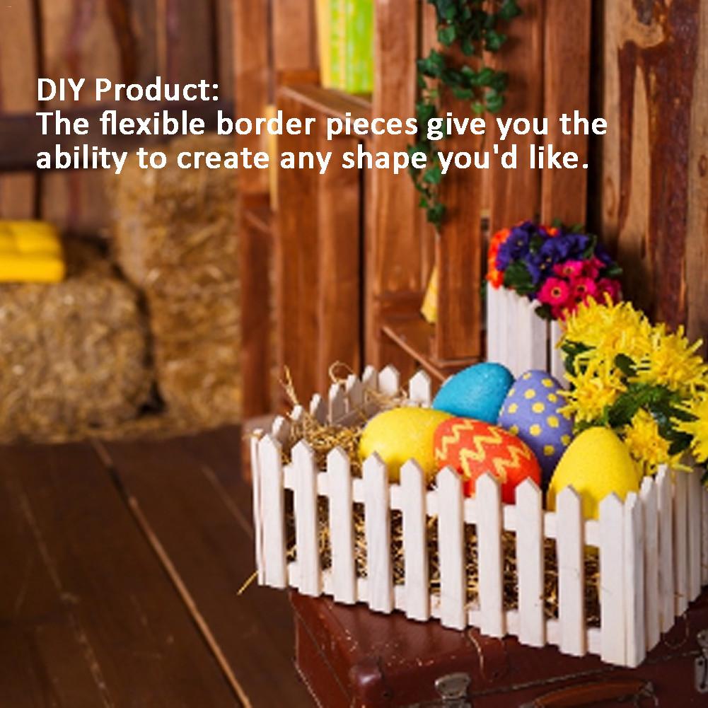 Christmas Tree Fence Courtyard Flower Garden Vegetable Indoor Garden Fence Kindergarten Showcase White Decor