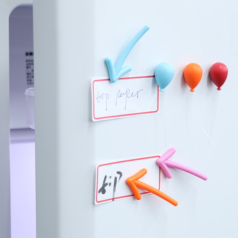 6 stuks Magneet Koelkast Sticker Ballon Pijl Cactus Shape Mini Note Decoratie Magneet Home Whiteboard Bericht Houder