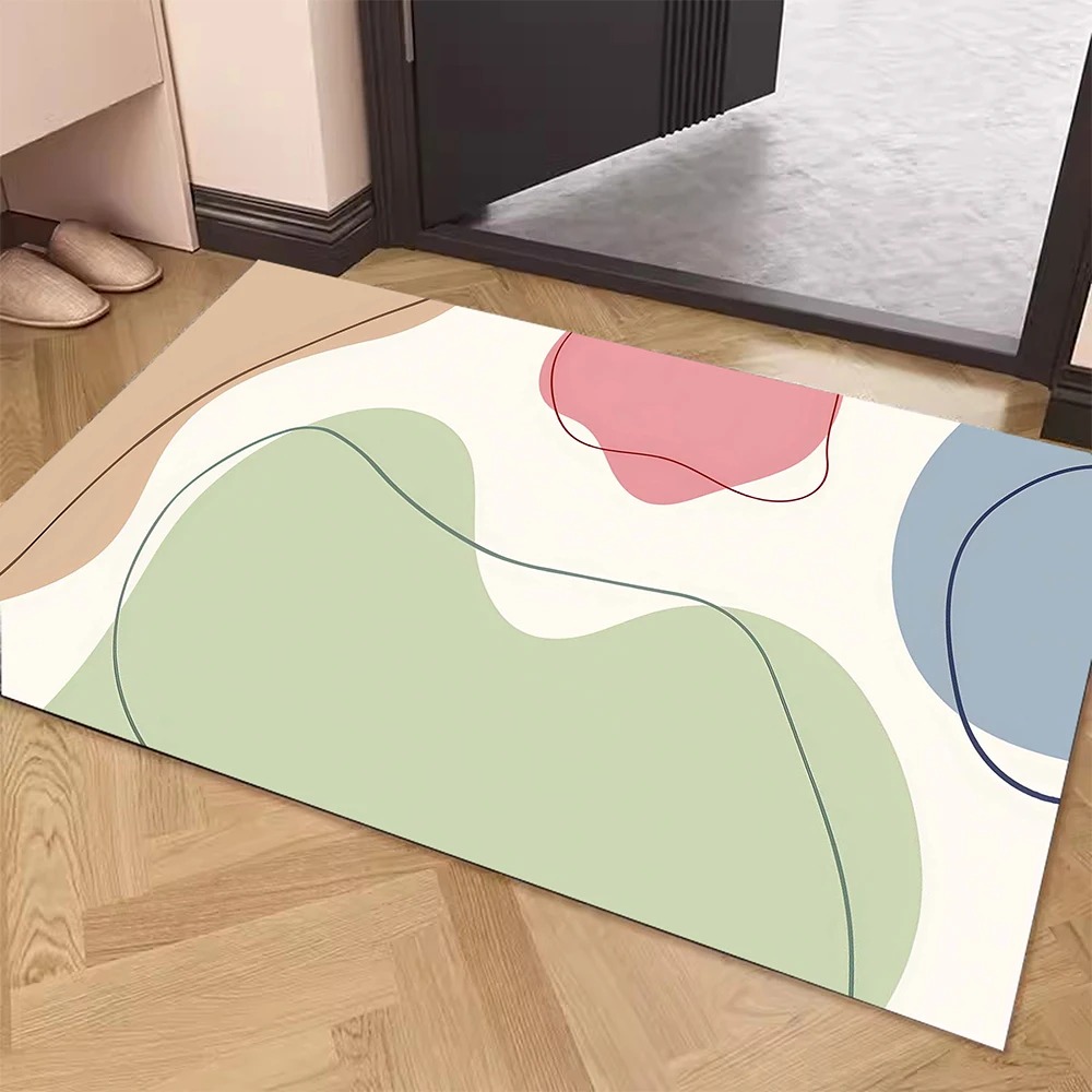 Simple Door Mat Decoration Home Bathroom Mat: 45x70cm / Burgundy