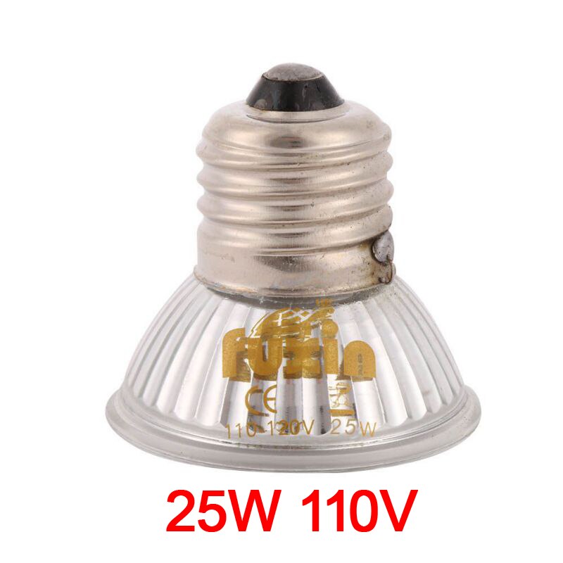 Led lampe pære  e27 uva uvb krybdyr pet terrarium brooder pet varmepære led pære basking lampe pære 25/40/50/60w 110v -220v: 25w 110v