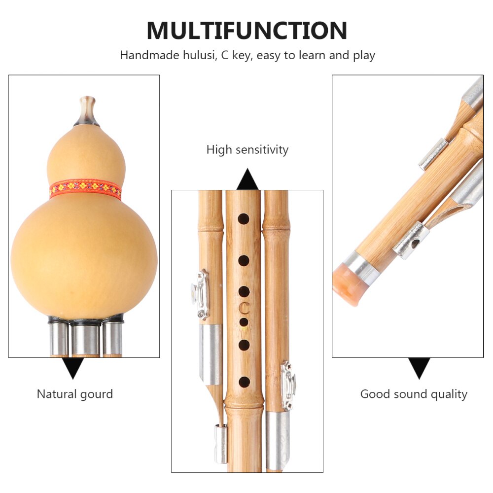 Hulusi Flute - Chinese Bamboo Cucurbit Instrument - Ethnic Music for Beginners