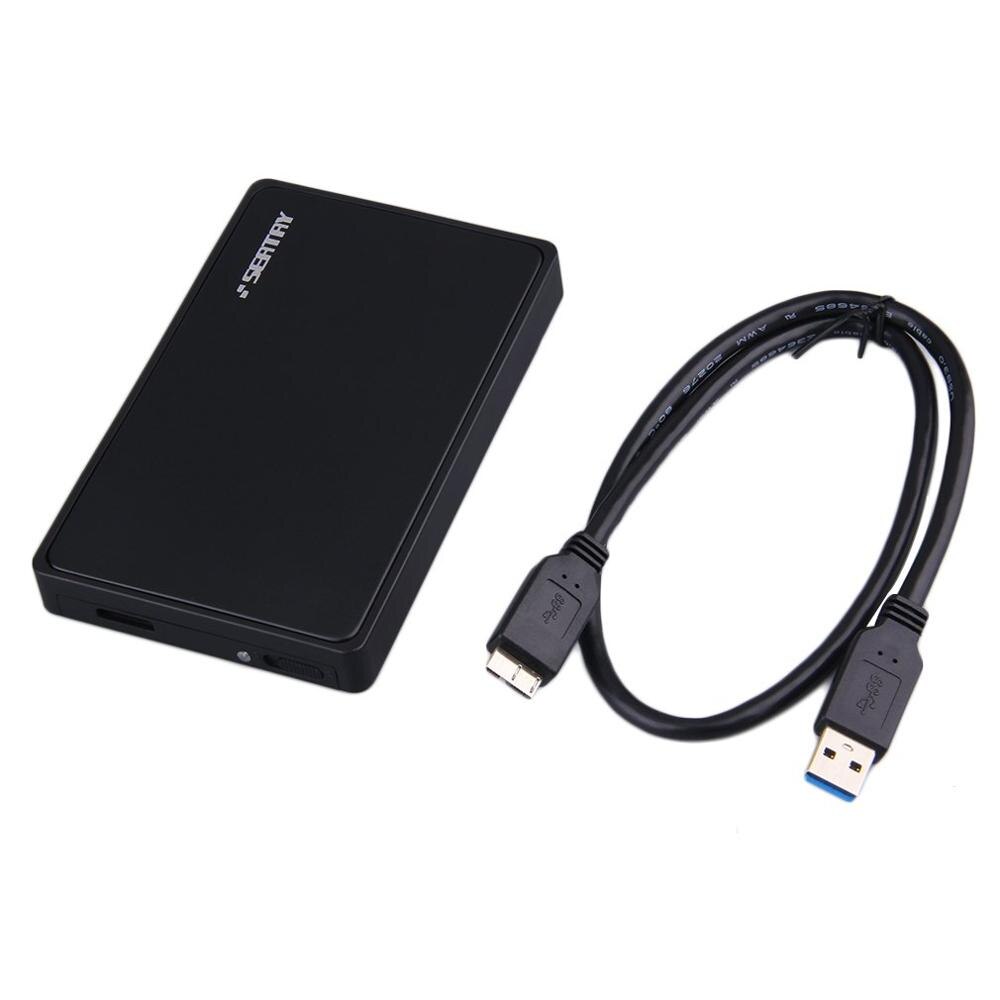 SEATRY SATA 2.5 Inch USB 3.0 HDD Hard Drive Disk External Enclosure Box Plug & Play LED Status Indicator: Black US