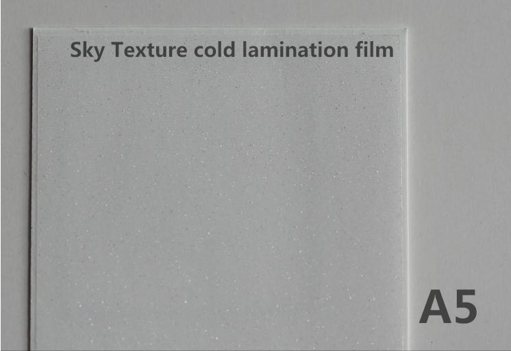 A5 size sky texture cold laminating film for photo paper in sheet