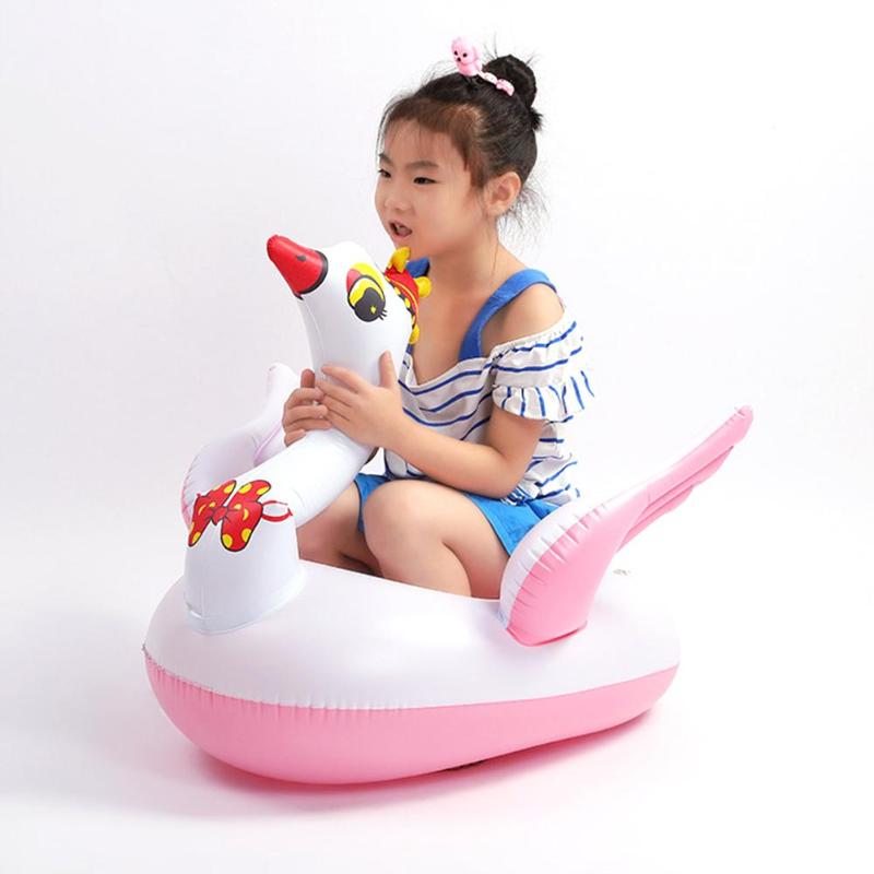 Crown Swan Swim Ring Kids Float Circle Inflatable Safety Swimming Pool Toys