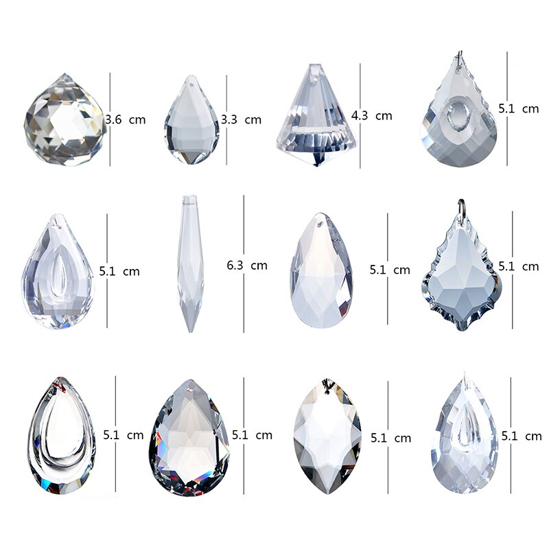 Suncatcher Opknoping Sector Crystal Rainbow Prisma Feng Shui Hangers Lamp Kristal Accessoires Deur Venster Tuin Ornamenten 1Pc
