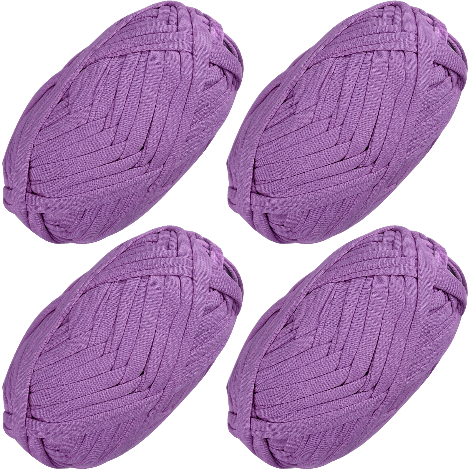 Cinta de ganchillo para tejer a mano, tira de tela gruesa, hilo artesanal, línea de cesta de zapatilla, estera DIY, 4 piezas, 100 g/Pc