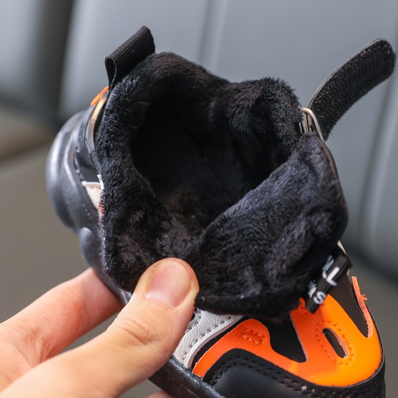 Winter Plüsch Baby Baumwolle Schuhe Jungen Und Mädchen Sport Schuhe freundlicher Nicht Weiche Wanderschuhe