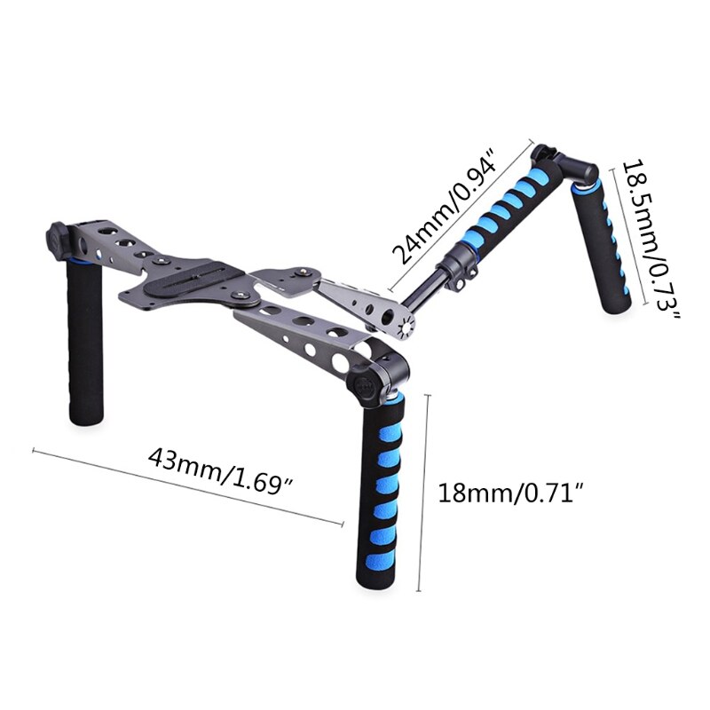 Camera Shoulder Rig Mount Video Film Making System Kit Filmmaking Stabilizer for All DSLR Video Cameras and DV Camcorder