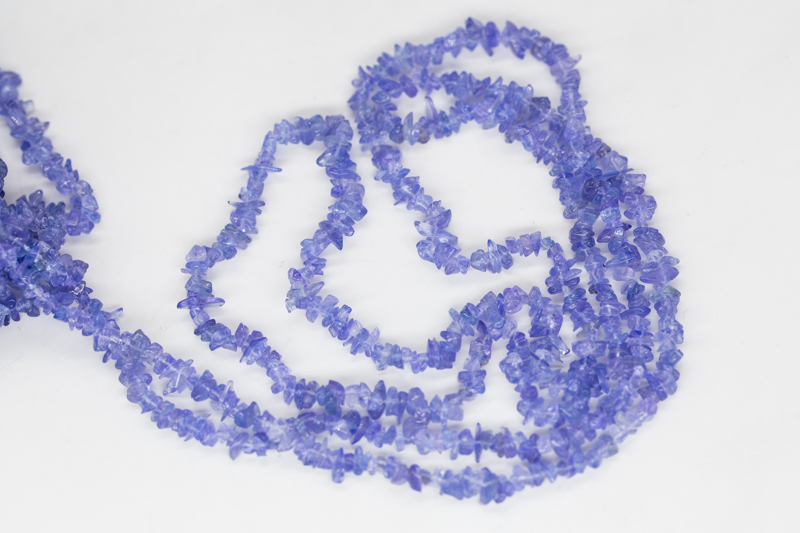loose beads blue gemstone AA Tanzanite Irregular baroque 2-5mm 90cm for DIY jewelry making necklaceFPPJ beads nature