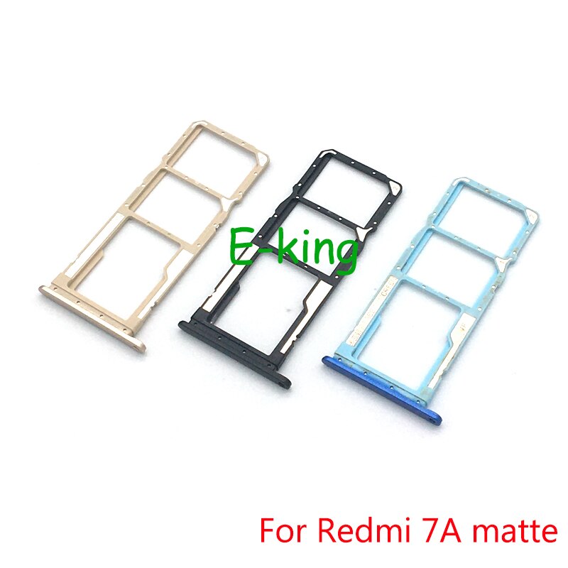 10PCS Sim Tray Holder For Xiaomi Redmi 7 Redmi 7A SIM Card Tray Slot Holder Adapter Socket Repair Parts