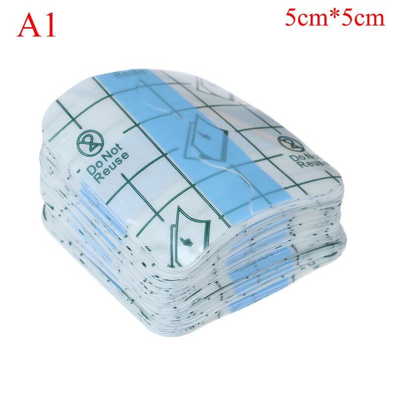 100Pcs/50Pcs Transparante Tape Pu Film Pleister Waterdicht: 5cm x 5cm 100pcs