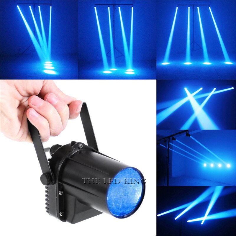 Foco LED de 15W AC110-240V DMX RGBWA para escenario, foco de haz de luz para discoteca KTV DJ, efecto de iluminación para escenario: 15W RGBWA 5IN1 / Enchufe europeo