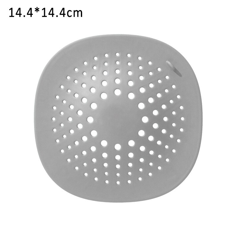 1 st kökfilter täcka handfat silplugg tpr avloppsskydd silikon avlopp hårfångare badrum köksmaterial: Grå